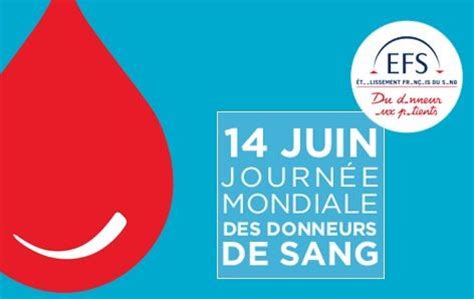 Journée mondiale des donneurs de sang .